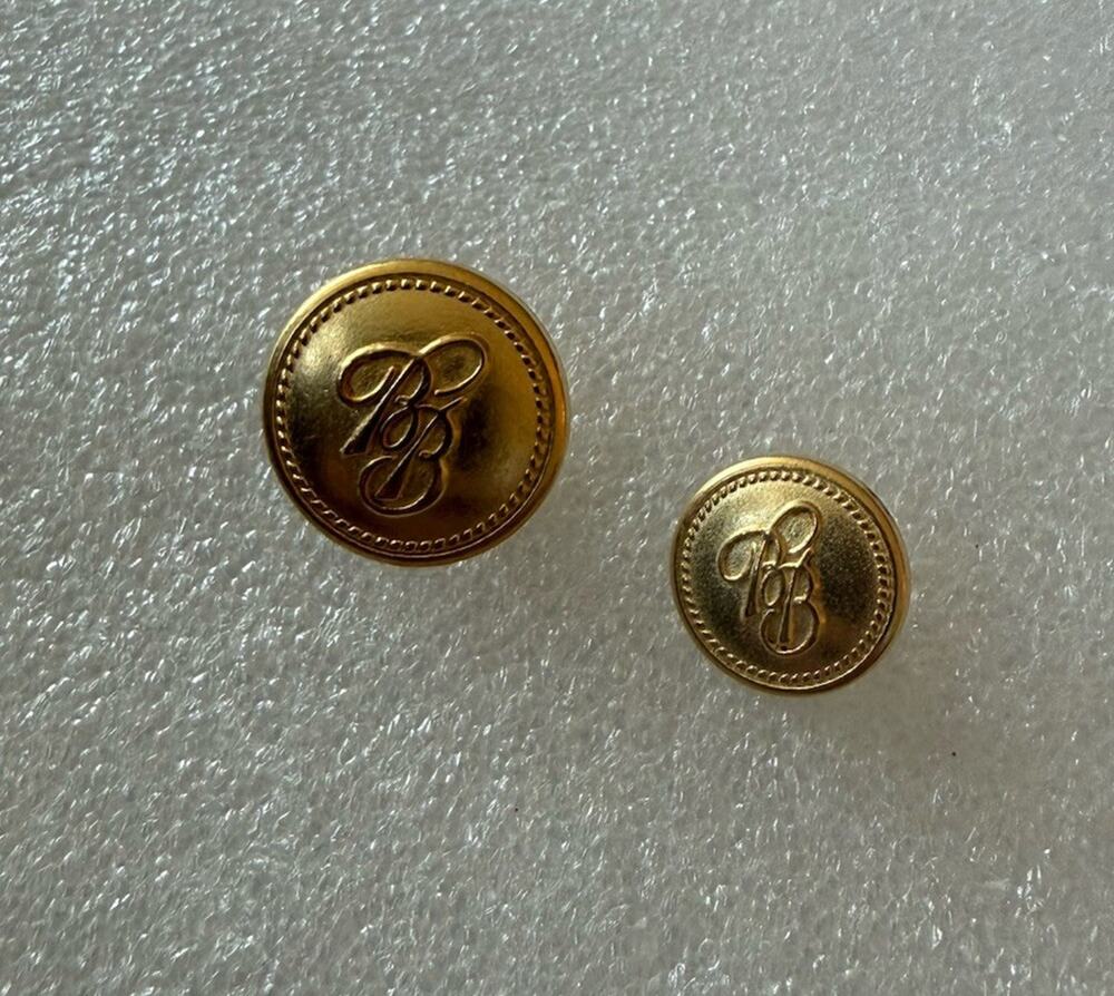 Set Of 2 Brooks Brothers Replacement Gold Buttons